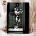 Bodybuilding Themed Painting Poster, Monochrome Realistic Muscular Athlete Poster, Motivational Wall Decor Suitable For Home Gym, Fitness Studio_maomaolike.com