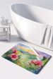 North Dakota Wild Prairie Roses In Watercolor Memory Foam Kitchen Mat Machine Washable Anti-Fatigue Mat Cushion Comfort Bath Mat Or Kitchen Rug_maomaolike.com