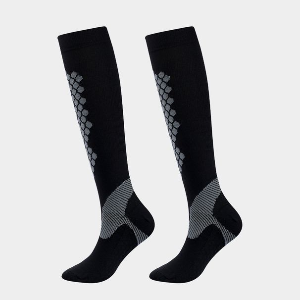 Socks new diamond-shaped compression socks honeycomb calf compression socks outdoor sports stockings for men and women_maomaolike.com