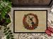 Corgi Christmas Flowers Doormat Front Door Mat Indoor Outdoor Rugs For Entryway, Non Slip Washable Low Pile, 24H X 36W_maomaolike.com