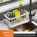 Kitchen Faucet Sink Rack, Dishwashing Liquid Countertop Sink, Household Dishcloth Sponge Draining Storage Rack_maomaolike.com
