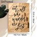Not All Who Wander Are Lost Themed Painting Poster, Vintage Handwritten Calligraphy Poster, Inspirational Quote Decor Ideal For Home, Office And_maomaolike.com