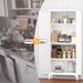 Metal Adjustable 2 Doors Metal Storage Cabinet Kitchen Pantry Cabinet With Adjustable Shelves All Steel Cabinet Locker For Kitchen, Living Room, Dining Room And Office_maomaolike.com