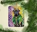Cane Corso King Of Mardi Gras Porcelain Ornament Christmas Tree Hanging Decorations For Home Christmas Holiday, Rectangle, Gift, Multicolor_maomaolike.com