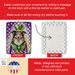 Collie King Of Mardi Gras Porcelain Ornament Christmas Tree Hanging Decorations For Home Christmas Holiday, Rectangle, Gift, Multicolor_maomaolike.com