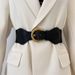 Unisex Retro buckle belt female decoration with skirt elastic elastic belt fashion Joker high sense waist seal._maomaolike.com