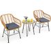 3 Pieces Rattan Furniture Set With Cushioned Chair Table_maomaolike.com