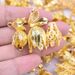 5PCS Gold Color Flower Trays Made Copper Material Are Stylish DIY Handmade Pendants Used In The Making Of Necklaces_maomaolike.com