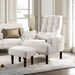 Living Room Sofa Single Chair With Ottoman, Modern Multi-function Fabric Living Room Chair Bed, Soft Leisure Single Chair Adjustable Into 5 Angles With Sofa Sleeper_maomaolike.com