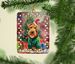 Airedale Terrier Christmas Porcelain Ornament Christmas Tree Hanging Decorations For Home Christmas Holiday, Rectangle, Gift, Multicolor_maomaolike.com