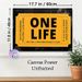 One Life Ticket Themed Painting Poster, Bold Black & Yellow Typographic Ticket Poster, Inspirational Motivational Message Decor For Home Office_maomaolike.com