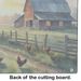 Chicken Farmyard Sunrise Glass Cutting Board Decorative Tempered Glass Kitchen Cutting And Serving Board Large Size Chopping Board_maomaolike.com