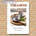 Turkish Coffee Themed Painting Poster, Warm Rustic Blue & White Porcelain Coffee Cups Poster, Showcases Authentic Turkish Drink Culture, Ideal For_maomaolike.com