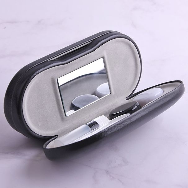 Unisex Dual-purpose glasses case Manual contact lens case Contact lens companion case Frame mirror case_maomaolike.com