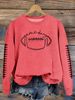 Women's Clothing new autumn game day print fashion sweater spot trend long sleeve_maomaolike.com