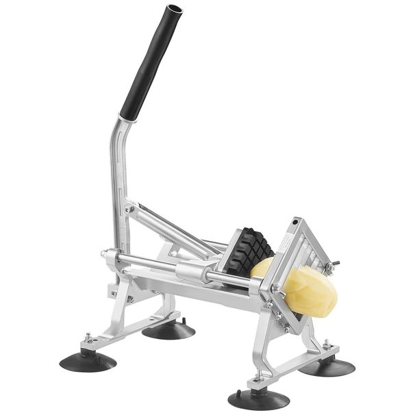 VEVOR Commercial Vegetable Slicer, 1/4"+3/8"+1/2" Fruit Slicer, Stainless Steel And Aluminum Alloy Vegetable Cutter Slicer Machine, Manual Slicer With Non-slip Feet, For Radishes, Onions, Potatoes_maomaolike.com