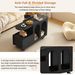 Mobile End Table With Lockable Wheels, Cream Style Side Table With Storage Drawer, 11.8inch Narrow Nightstand With Multi-layer Storage, Living Room_maomaolike.com
