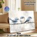 Three Blue Birds Painting Poster, Soft Watercolor-style Bird Scene Poster, Delicate Tranquil Design Suitable For Living Room, Bedroom And Office_maomaolike.com