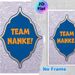 Team Nanke Themed Painting Poster, Elegant Paisley Patterned Poster, Lavender-toned With Silver Ornate Details And Bold Orange Lettering, Fosters Team_maomaolike.com