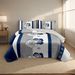 4 Piece Soft All-Season Washed Microfiber And Viscose Comforter Set , With Comforter, Sheet, Pillowcases & Shams, Print, Flowerd, Moisture-Wicking, Silky Soft Texture, Cooling, Breathable, Easy Care_maomaolike.com