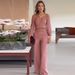 Women's Clothing summer new solid color retro square collar short top temperament commuter trousers suit_maomaolike.com