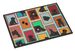 Lots Of Black Pug Doormat Front Door Mat Indoor Outdoor Rugs For Entryway, Non Slip Washable Low Pile, 24H X 36W_maomaolike.com