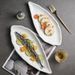 Stone Pattern Ceramic High-Value Tableware Steamed Fish Simple Serving Sashimi Dim Sum Long Plate_maomaolike.com