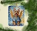 Australian Terrier My Angel Porcelain Ornament Christmas Tree Hanging Decorations For Home Christmas Holiday, Rectangle, Gift, Multicolor_maomaolike.com