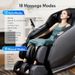 Massage Chair Full Body, Zero Gravity SL-Track Shiatsu Massage Recliner Chair With Body Scan, Airbags, Foot Rollers, Deep Yoga Stretch, Heating (Black)_maomaolike.com