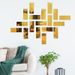 Modern Acrylic Mirror Wall Stickers – DIY Geometric Reflective Panels For Living Room, Bedroom & Hallway Decor, Peel And Stick 3D Wall Art Set_maomaolike.com