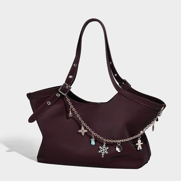 Casual Loose Tote For Women 2026 Autumn Winter New Large Capacity Fashion Commuter Shoulder Bag_maomaolike.com