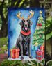 Curly-Coated Retriever Christmas Reindeer Garden Flag Mailbox Flag Decorative Yard Flag Banner Outside Patio Artwork Yard Flower Beds, Garden Size, Multicolor_maomaolike.com