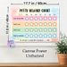 Potty Reward Chart Painting Poster, Pastel-colored Cute Cartoon Animal Pattern Poster, Practical Design To Track Potty Training Milestones, Ideal For_maomaolike.com