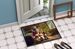 Wirehaired Pointing Griffon And Santa Claus Doormat Front Door Mat Indoor Outdoor Rugs For Entryway, Non Slip Washable Low Pile, 24H X 36W_maomaolike.com