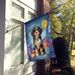 Bernedoodle Happy Birthday House Flag Large Porch Sleeve Pole Decorative Outside Yard Banner Artwork Wall Hanging, Polyester, House Size, Multicolor_maomaolike.com