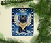 Black Pug My Angel Porcelain Ornament Christmas Tree Hanging Decorations For Home Christmas Holiday, Rectangle, Gift, Multicolor_maomaolike.com