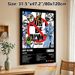 Hip-Hop Album Themed Painting Poster, Edgy Hand-Drawn Graffiti Style Poster, Bold Illustrated Artwork With Full Tracklist, Ideal For Music_maomaolike.com