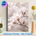 Magnolia Themed Painting Poster, Soft-toned Delicate Blooming Magnolia Branch Poster, Brings Gentle Natural Ambiance, Ideal For Living Room, Bedroom_maomaolike.com