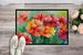 Ohio Scarlet Carnations In Watercolor Doormat Front Door Mat Indoor Outdoor Rugs For Entryway, Non Slip Washable Low Pile, 24H X 36W_maomaolike.com