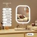 LED Lighted Smart Makeup With Lights For Girls' Bedroom Dressing Table, Student Dormitory Desktop Fill Light Mirror_maomaolike.com