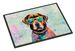 Chocolate Labrador Hippie Dawg Doormat Front Door Mat Indoor Outdoor Rugs For Entryway, Non Slip Washable Low Pile, 24H X 36W_maomaolike.com