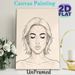 Facial Massage Guide Painting Poster, Minimalist Line-art Face Sketch With Red Massage Arrows Poster, Practical Skincare Reference Suitable For Beauty_maomaolike.com