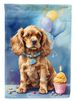 Cocker Spaniel Happy Birthday Garden Flag Mailbox Flag Decorative Yard Flag Banner Outside Patio Artwork Yard Flower Beds, Garden Size, Multicolor_maomaolike.com