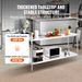 VEVOR 24 X 72 X 36 Inch Stainless Steel Work Table, Commercial Food Prep Worktable Heavy Duty Prep Worktable, Metal Work Table With Adjustable Height For Restaurant, Home And Hotel_maomaolike.com