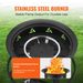 VEVOR Propane Fire Pit 24' Outdoor Portable Gas Fire Pit For Heating 58000 BTU_maomaolike.com