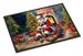 Lakeland Terrier And Santa Claus Doormat Front Door Mat Indoor Outdoor Rugs For Entryway, Non Slip Washable Low Pile, 24H X 36W_maomaolike.com