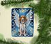 American English Coonhound My Angel Porcelain Ornament Christmas Tree Hanging Decorations For Home Christmas Holiday, Rectangle, Gift, Multicolor_maomaolike.com