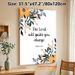 Bible Verse Painting Poster, Soft-toned Floral Framed Scripture Poster, Inspirational Religious Quote Suitable For Living Room, Bedroom And Prayer_maomaolike.com