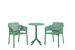 3 Piece Plastic Arm Chair Bistro GRS Premium Ocean Plastic, Green_maomaolike.com