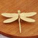 Brass Dragonfly Wings Detachable Retro Fashion Gold Accessories Desktop Decoration Metal Ornaments Crafts_maomaolike.com
